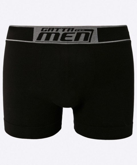 BIELIZNA MĘSKA - BOXER COTTON BLACK L