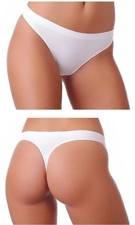 MAJTKI - MINI STRING NINI WHITE L