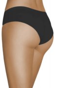 SEAMLESS COTTON HIPSTER PANTIES 1638S GATTA wzór 8S BLACK L