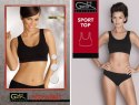 KOSZULKA - SPORT TOP 60 DEN SZEROKIE RAMIĄCZKO LIGHT NUDE L