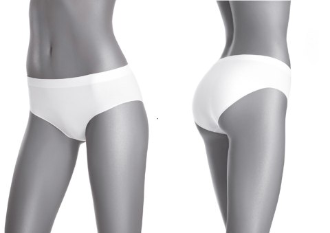 Figi damskie Seamless Cotton Mini Bikini Gatta biały L