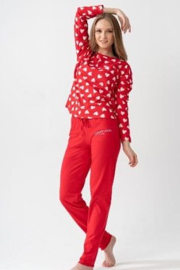 Piżama damska 1070330939 Vienetta czerwony XL