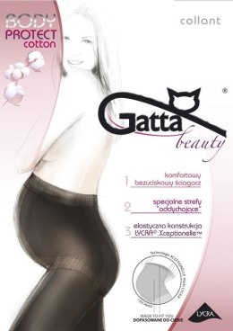 PROTECT COTTON- Rajstopy ciążowe bawełniane Gatta nero 3