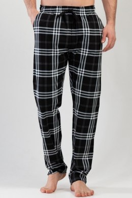 Spodnie piżamowe męskie długie 1120652771 Vienetta czarny 1XL