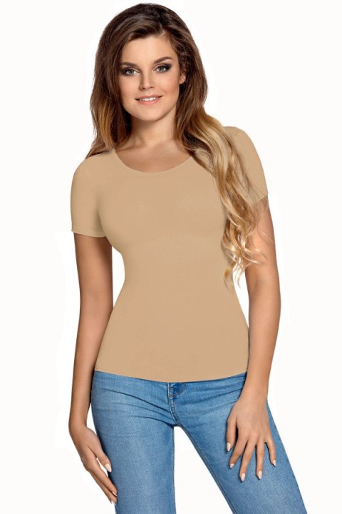 Bluzka damska krótki rękaw Carla light beige Babell light beige L