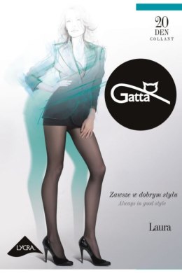 LAURA - Rajstopy damskie Lycra 20 DEN Gatta topino 2/S