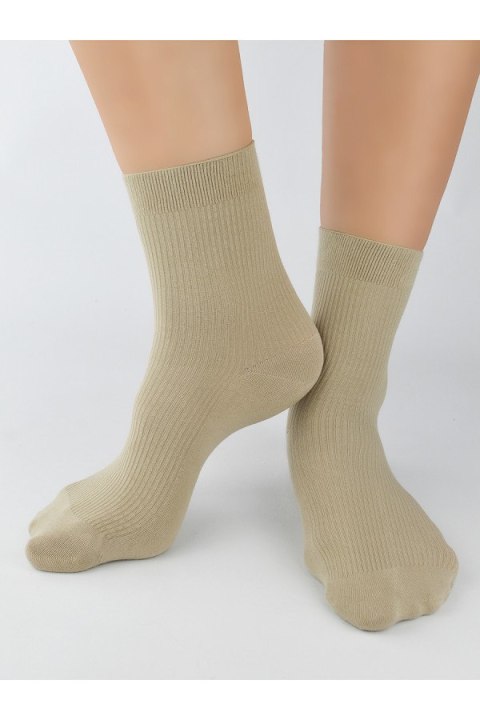 Skarpety damskie prążek super soft SB077 beż Noviti beżowy 36-41
