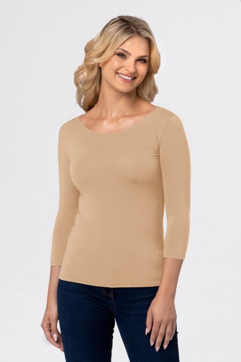 Bluzka damska rękaw 3/4 Manati light beige Babell light beige L