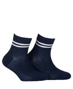 KIDDY - SKARPETKI CIENKIE KOLOR CHŁOPIĘCE 2-6 LAT - G24.N59 - 224.N59 wzór 386 NAVY 24/26