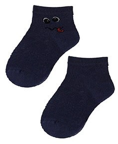 KIDDY - SKARPETKI CIENKIE KOLOR CHŁOPIĘCE 2-6 LAT - G24.N59 wzór 420 NAVY 21/23