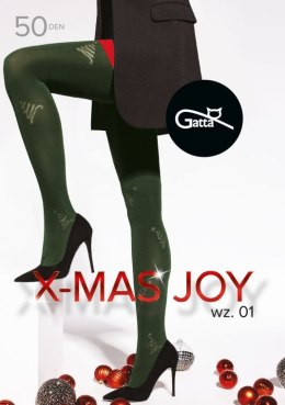 X-MAS JOY - RAJSTOPY WZORZYSTE 50 DE - 000.71Y wzór 01 NERO 5-XL