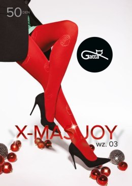 X-MAS JOY - RAJSTOPY WZORZYSTE 50 DE - 000.71Y wzór 03 NERO 3-M