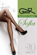 SOFIA - Rajstopy Elastil 20 DEN Gatta nero 6/XXL