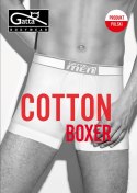 BIELIZNA MĘSKA - BOXER COTTON BLACK L