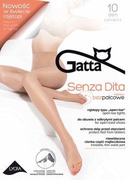 SENZA DITA - RAJSTOPY DAMSKIE BEZPALCOWE TYPU OPEN TOE GOLDEN 3-M