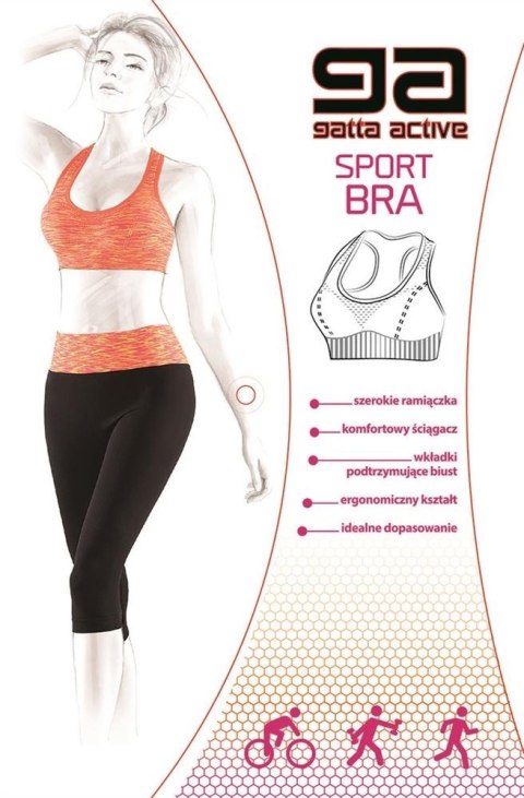 SPORT BRA GA 3480S GATTA ORANGE MELANGE S